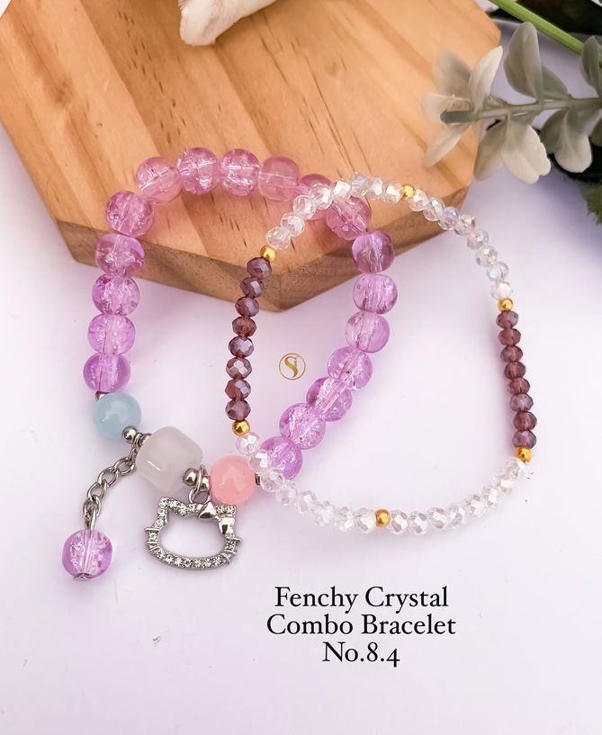 2 Fenchy Crystal  Bracelets Combo Wholesale Shop In Surat
